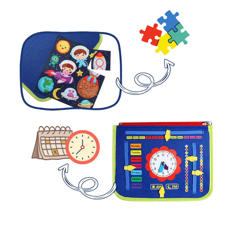 Planche d’activités Montessori – Formes, chiffres et couleurs (3-5 ans)