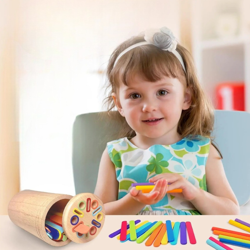 Jouet Montessori en bois – Éveil et apprentissage (2-5 ans)