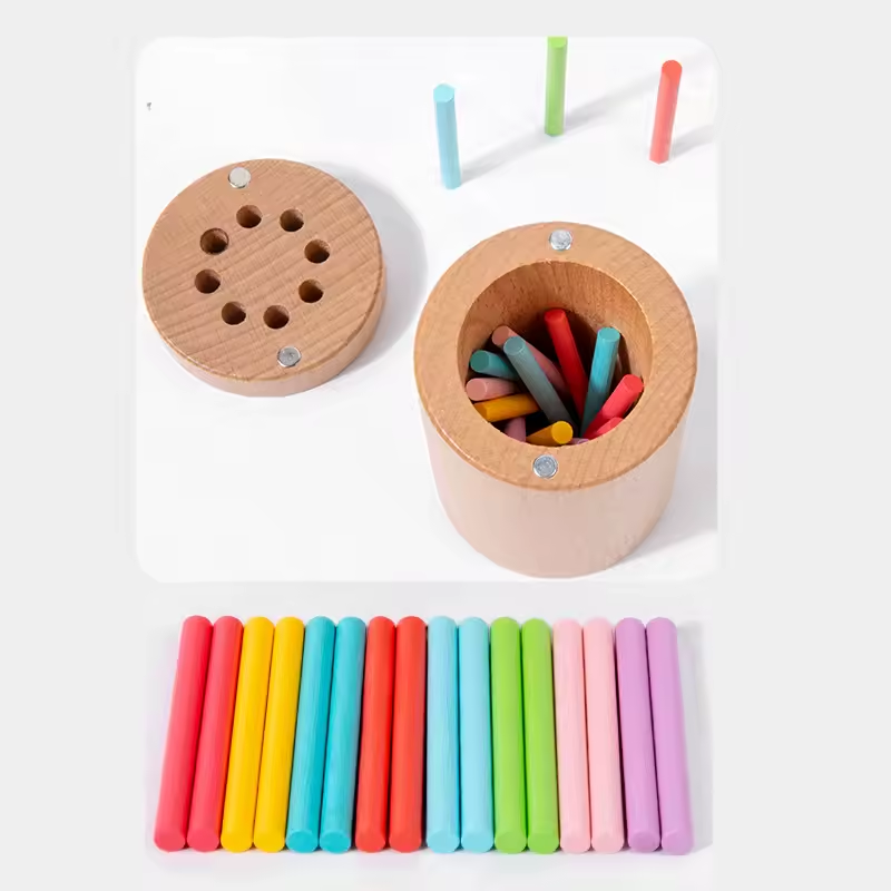 Jouet Montessori en bois – Éveil et apprentissage (2-5 ans)