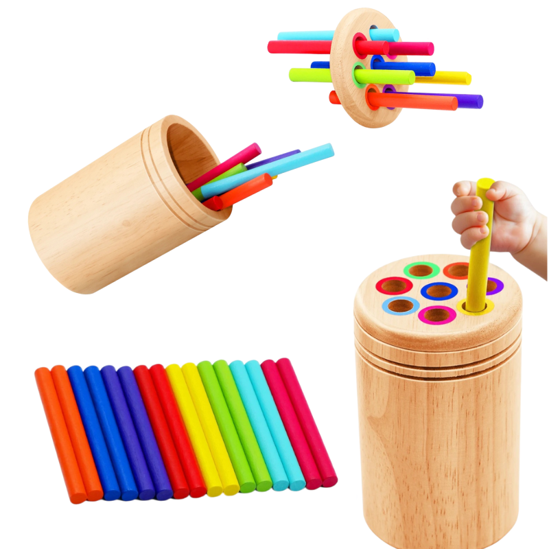 Jouet Montessori en bois – Éveil et apprentissage (2-5 ans)