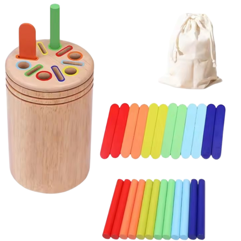 Jouet Montessori en bois – Éveil et apprentissage (2-5 ans)
